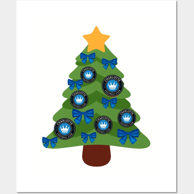 Charlotte FC Christmas Wall Art by AmyNMann